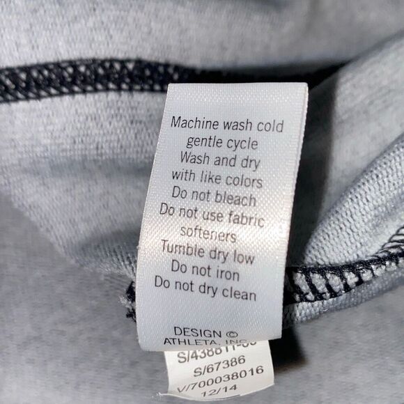 Athleta Dress Size XS‎ Gray Black Color-block OMEGA Long Sleeve Bodycon Knit - Picture 14 of 14